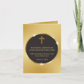 Jubiläumsveranstaltung der Black Gold Church Karte (Vorderseite)