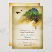 Jubiläumsveranstaltung für Vintage Kunst Einladung (Vorne/Hinten)