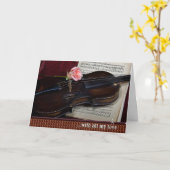 JubiläumsViolinkarte Karte (Gelbe Blume)