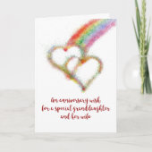 Jubiläumswunsch für Enkelin und Ehefrau Karte (Vorderseite)