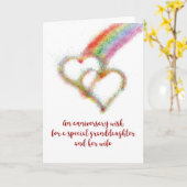 Jubiläumswunsch für Enkelin und Ehefrau Karte (Gelbe Blume)