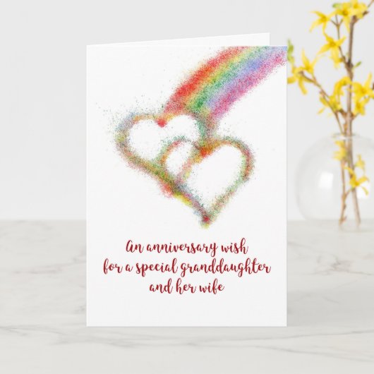 Jubiläumswunsch für Enkelin und Ehefrau Karte (Gelbe Blume)