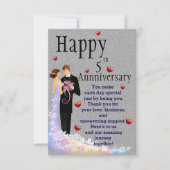 Jubiläumswunsch Karte (Vorderseite)