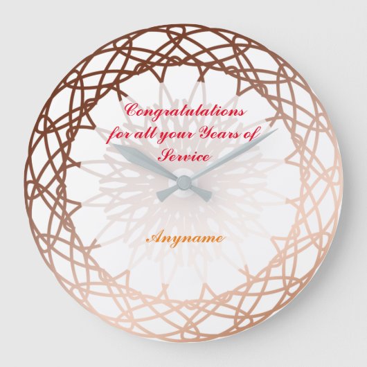 Jubiläumszeit (Brauch) Große Wanduhr (Vorderseite)