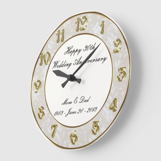 Jubiläumszeit Große Wanduhr (Winkel)