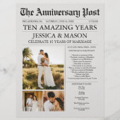 Jubiläumszeitung Geschenk Vow Renewal Programm Flyer (Vorne)