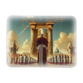 Jubilé 2025 Vatikan, Souvenirreise, idée cadeau. Magnet (Horizontal)