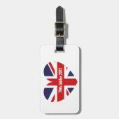 Jubilee 2022 Britische Flagge Gepäckanhänger (Vorderseite vertikal)