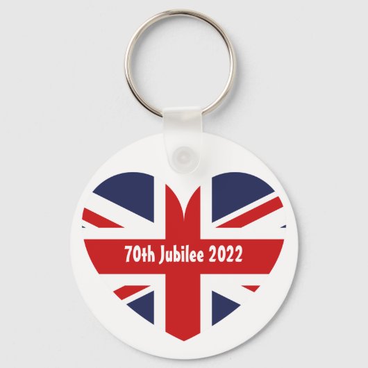 Jubilee 2022 Britische Flagge Schlüsselanhänger (Vorderseite)