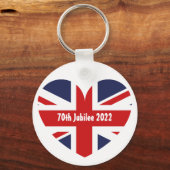 Jubilee 2022 Britische Flagge Schlüsselanhänger (Vorderseite)