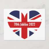 Jubilee 2022 England Flag Postcard Postkarte (Vorderseite)