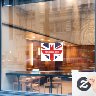 Jubilee 2022 England-Flagge Fensteraufkleber