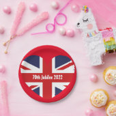 Jubilee 2022 England-Flagge Pappteller (Party)