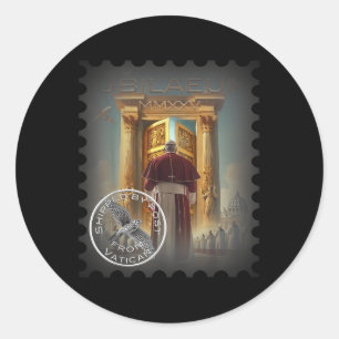 Jubilee 2025, Vatikan, A Travel Souvenir, A Gift I Runder Aufkleber