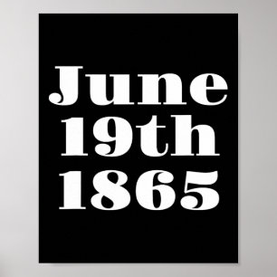 Jubilee Emanzipation Freiheit Tag Schwarze Geschic Poster