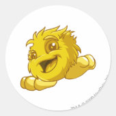 JubJub Gold Runder Aufkleber (Vorderseite)