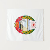 Juche Emblem DPRK Nordkorea sozialistischer Wandteppich (Vorderseite (Horizontal))