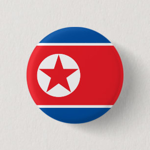 Juche Flagge DPRK Nordkorea sozialistischer Button