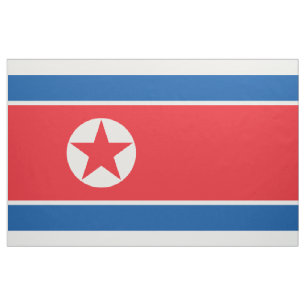 Juche Flagge DPRK Nordkorea sozialistischer Stoff