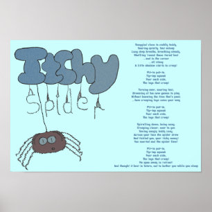 juckende Spinne Poster