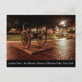 Juckett Park im historischen Hudson Falls Postkarte