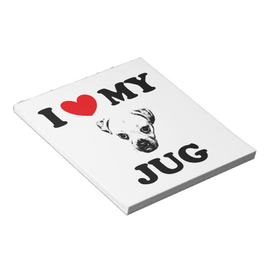 Juckhund Notizblock (angewinkelt)