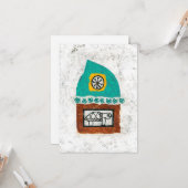 Juckreiz für eine Grußkarte Karte (Vorderseite/Rückseite Beispiel)