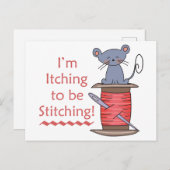 Juckreiz Postkarte (Vorne/Hinten)