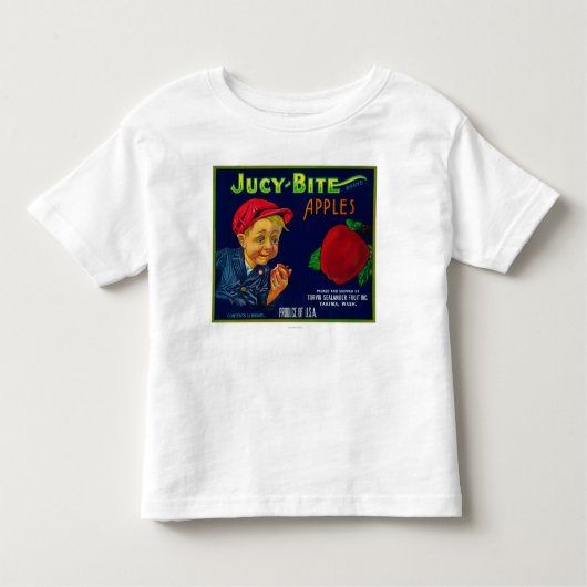 Jucy Biss-Apple-Kiste LabelYakima, WA Kleinkind T-shirt (Vorderseite)