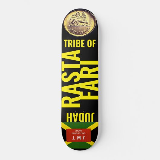 JUDAER-STUBE: JAMAICA (GEN 49:8) Skateboard (Vorderseite)