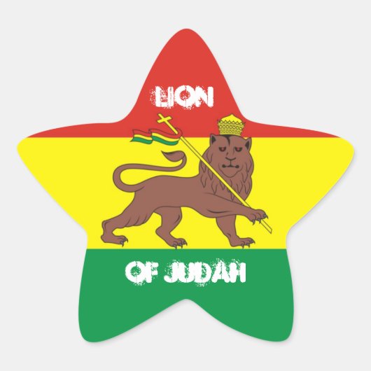JUDAH (Aufkleber) Stern-Aufkleber (Vorderseite)