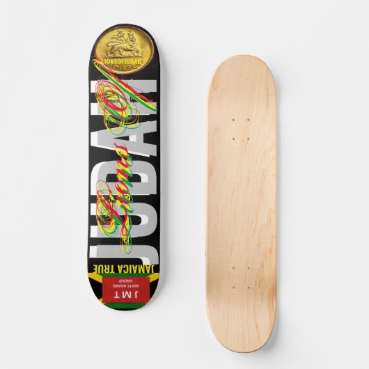 JUDAH JAMAICAN 7 3/4" Skateboard Deck (Vorderseite)