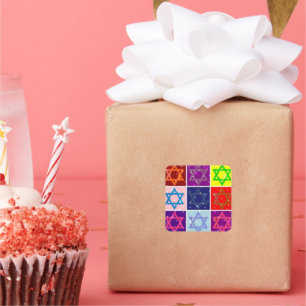 JUDAIC GIFTS - POP ART - JEWISH STARS - STICKER