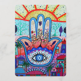 JUDAIC HAMSA BAT BAR MITZVAH EINLADUNG