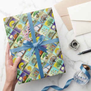 Judaica 12 Stämme Israels Kunst Druck Verpackungsp Geschenkpapier
