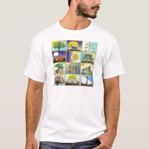 Judaica 12 Stämme Israels Kunst T-Shirt
