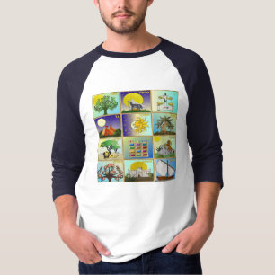 Judaica 12 Stämme Israels Kunstprint T-Shirt