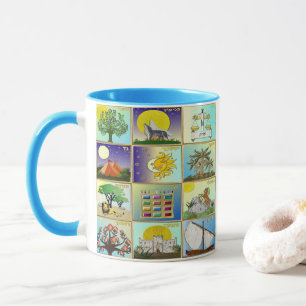 Judaica 12 Stämme Israels Kunstprint Tasse