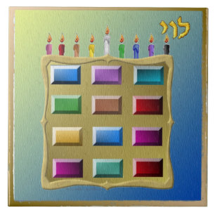 Judaica 12 Stämme Israels Levi Kunstdruck Fliese