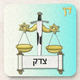 Judaica 12 Tribes Israel Dan Getränkeuntersetzer