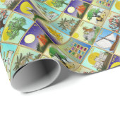 Judaica 12 Tribes of Israel Art Print Geschenkpapier (Rolleneckpunkt)