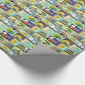 Judaica 12 Tribes of Israel Art Print Geschenkpapier (Ecke)