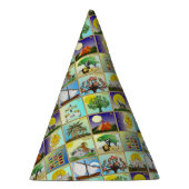 Judaica 12 Tribes of Israel Art Print Partyhütchen (Rechts)