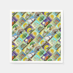 Judaica 12 Tribes of Israel Art Print Serviette