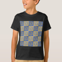 Judaica Davidstern Metall Gold Blau