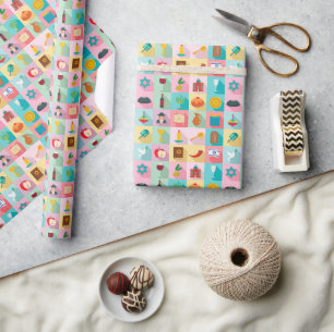 Judaica-Geschenkverpackungspapier - Jüdische Feier Geschenkpapier