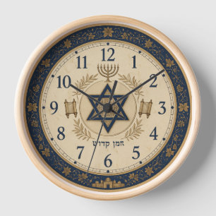 Judaica-inspirierte traditionelle Uhr
