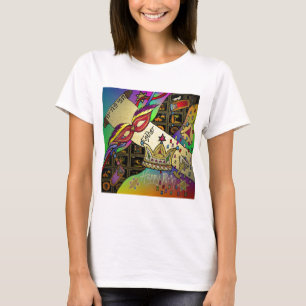 Judaica Purim Esther Feier Kunst Druck T-Shirt