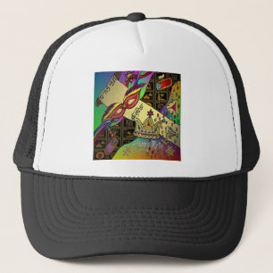 Judaica Purim Esther Feier Kunst Druck Truckerkappe