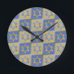 Judaica Star Of David Metal Gold Blue Runde Wanduhr<br><div class="desc">You are viewing The Lee Hiller Design Collection. Apparel,  Gifts & Collectibles  Lee Hiller Photography or Digital Art Collection. You can view her Nature photography at http://HikeOurPlanet.com/ and follow her hiking blog within Hot Springs National Park.</div>